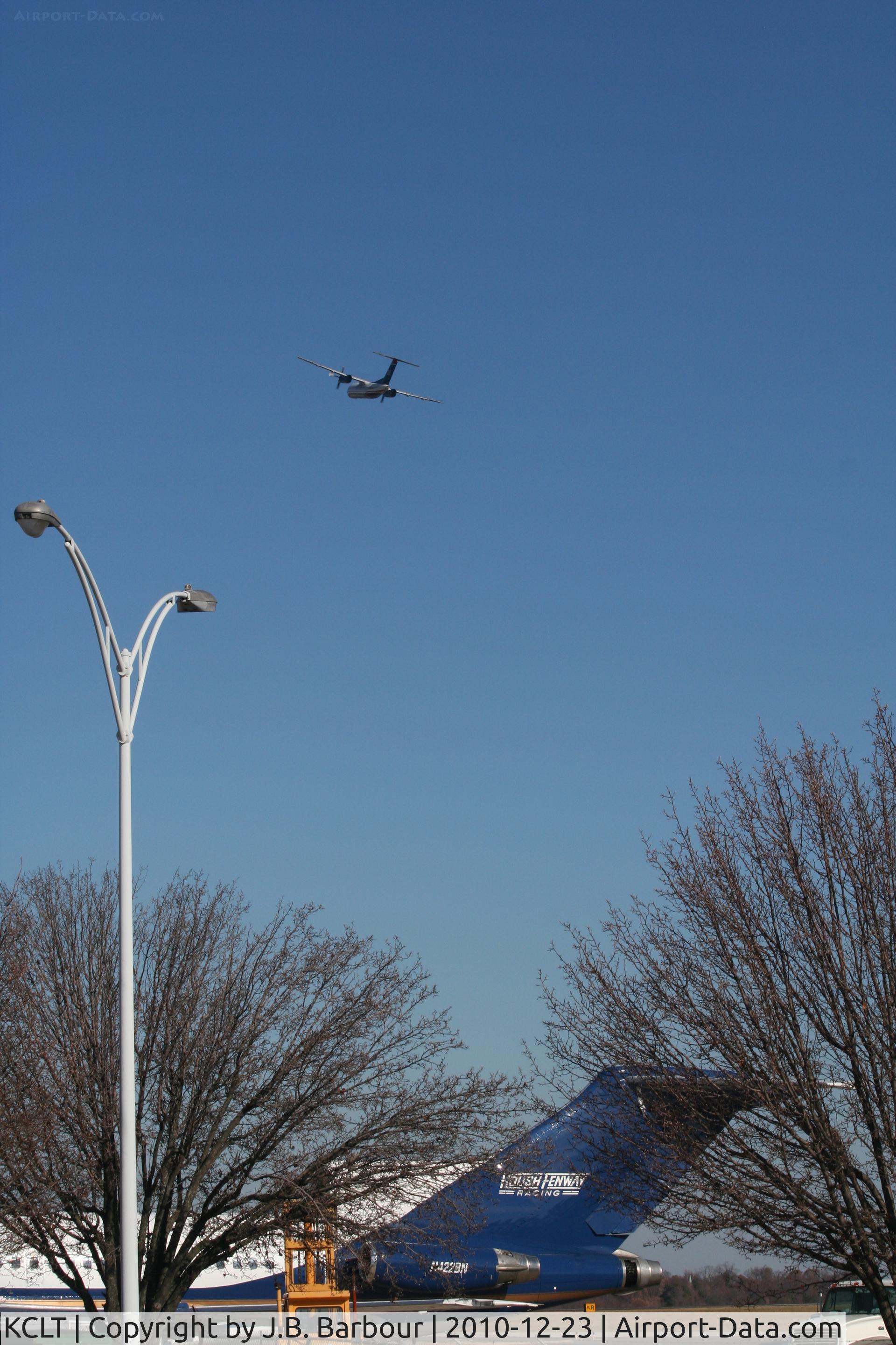 Charlotte/douglas International Airport (CLT) - Very cold and windy day.  But it was nice to see all was busy.