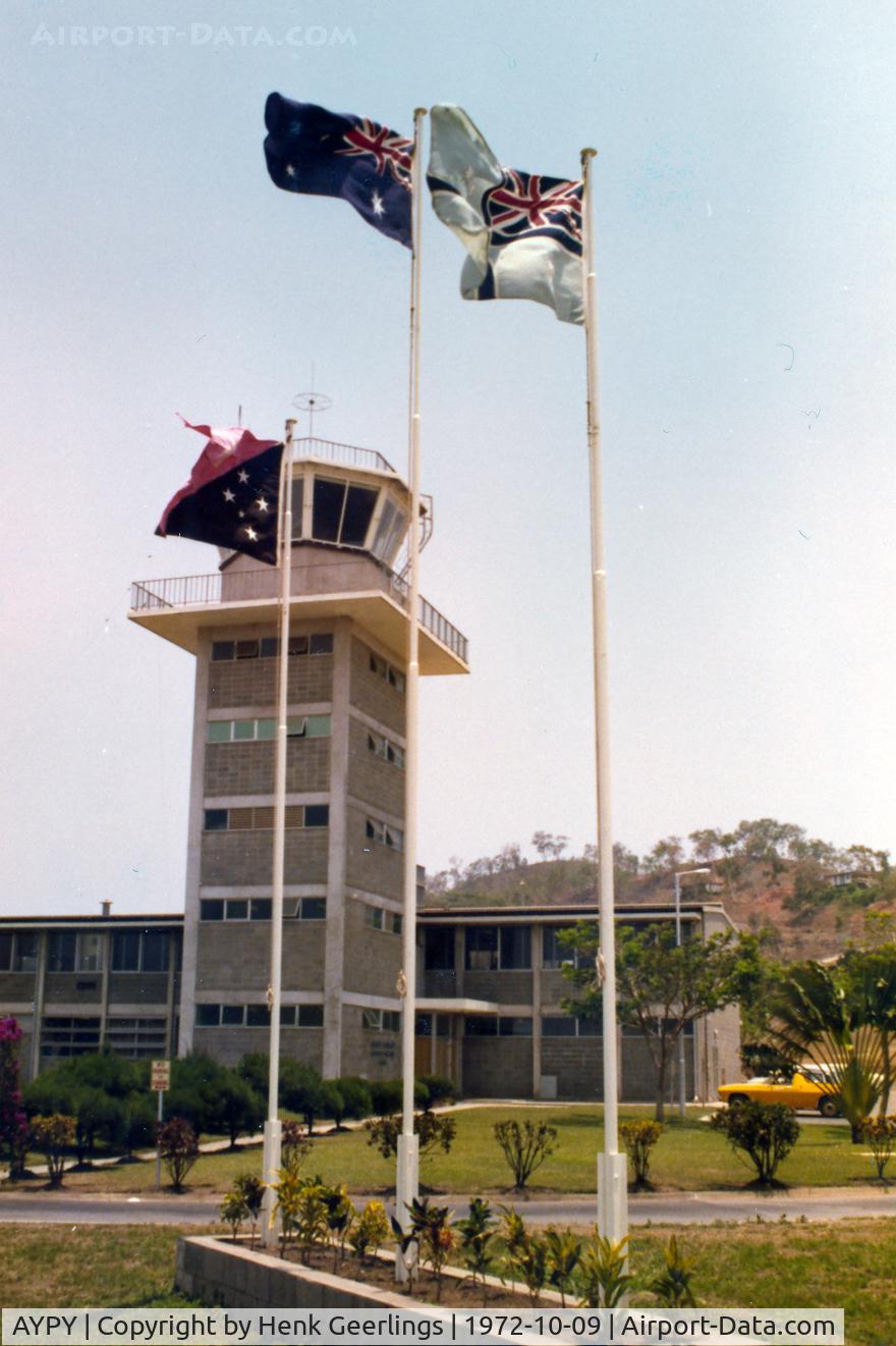 Port Moresby/Jackson International Airport, Port Moresby Papua New Guinea (AYPY) - Port Moresby Airport  , Papua New Guinea, Oct 1972

Photo scanned from original
