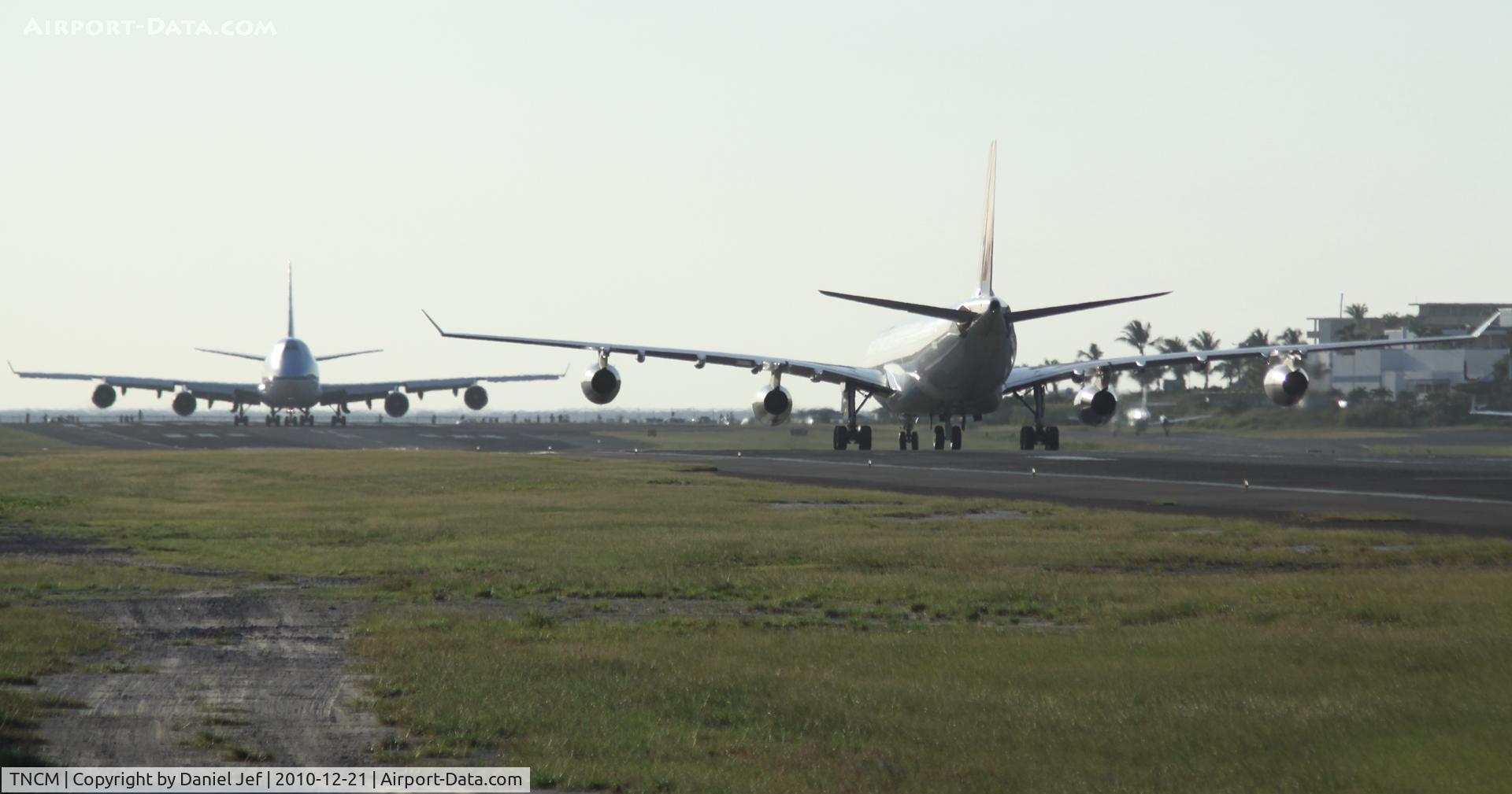 Princess Juliana International Airport, Philipsburg, Sint Maarten Netherlands Antilles (TNCM) - The big boys on the active at TNCM