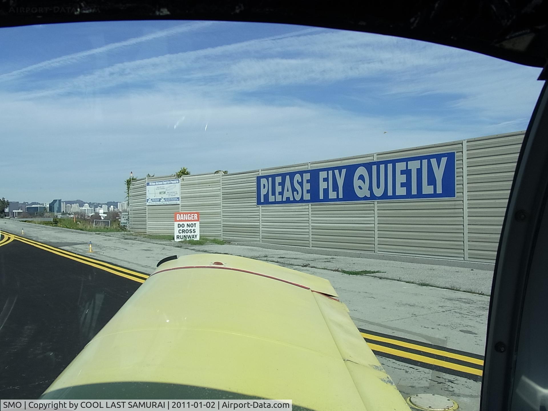 Santa Monica Municipal Airport (SMO) - A view from the South-East run up area