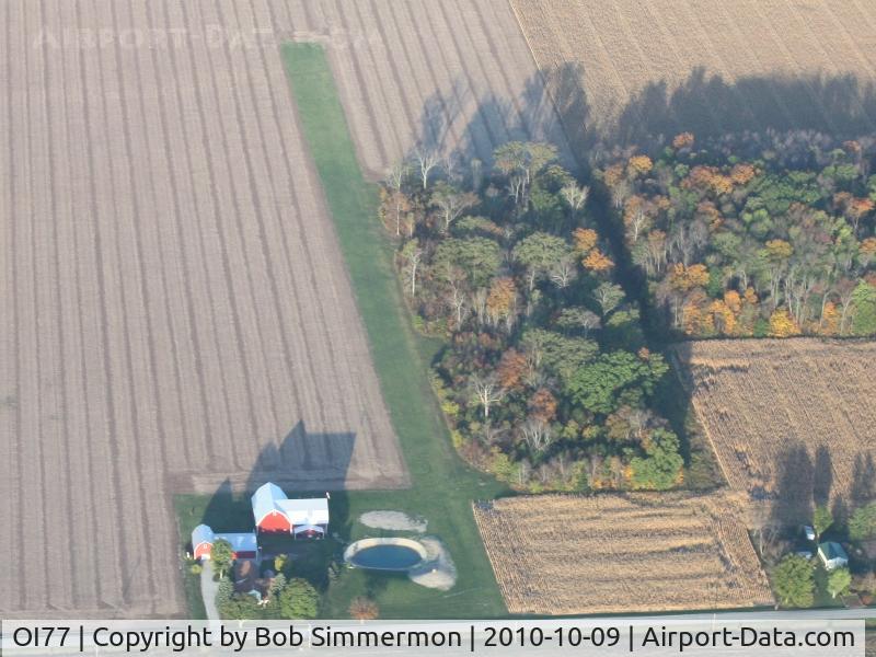 Mc Ardle Airport (OI77) - Looking west from about 2500'