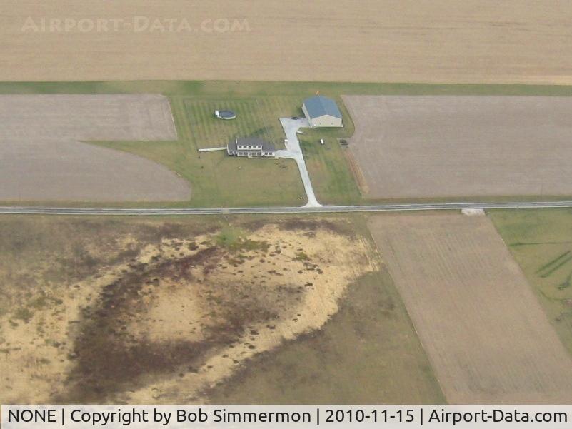 NONE Airport - Uncharted private N-S runway on N. Union-Shelby Rd., Piqua, Ohio