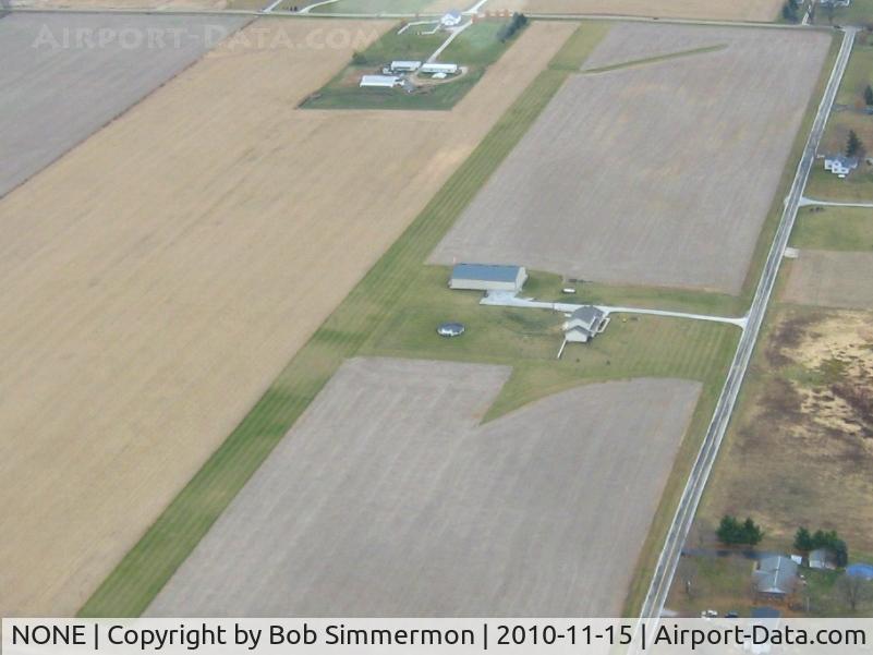 NONE Airport - Uncharted private N-S runway on N. Union-Shelby Rd., Piqua, Ohio