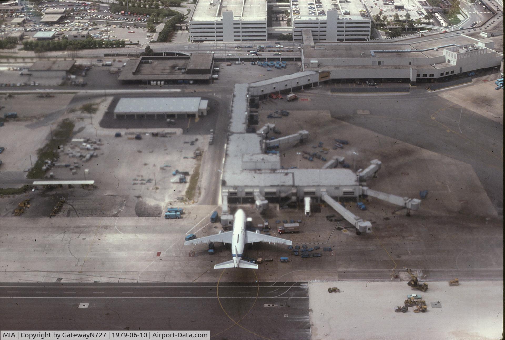 Miami International Airport (MIA) - A lone EAL A300 at its gate. Photo taken from N338EA, EAL L-1011.