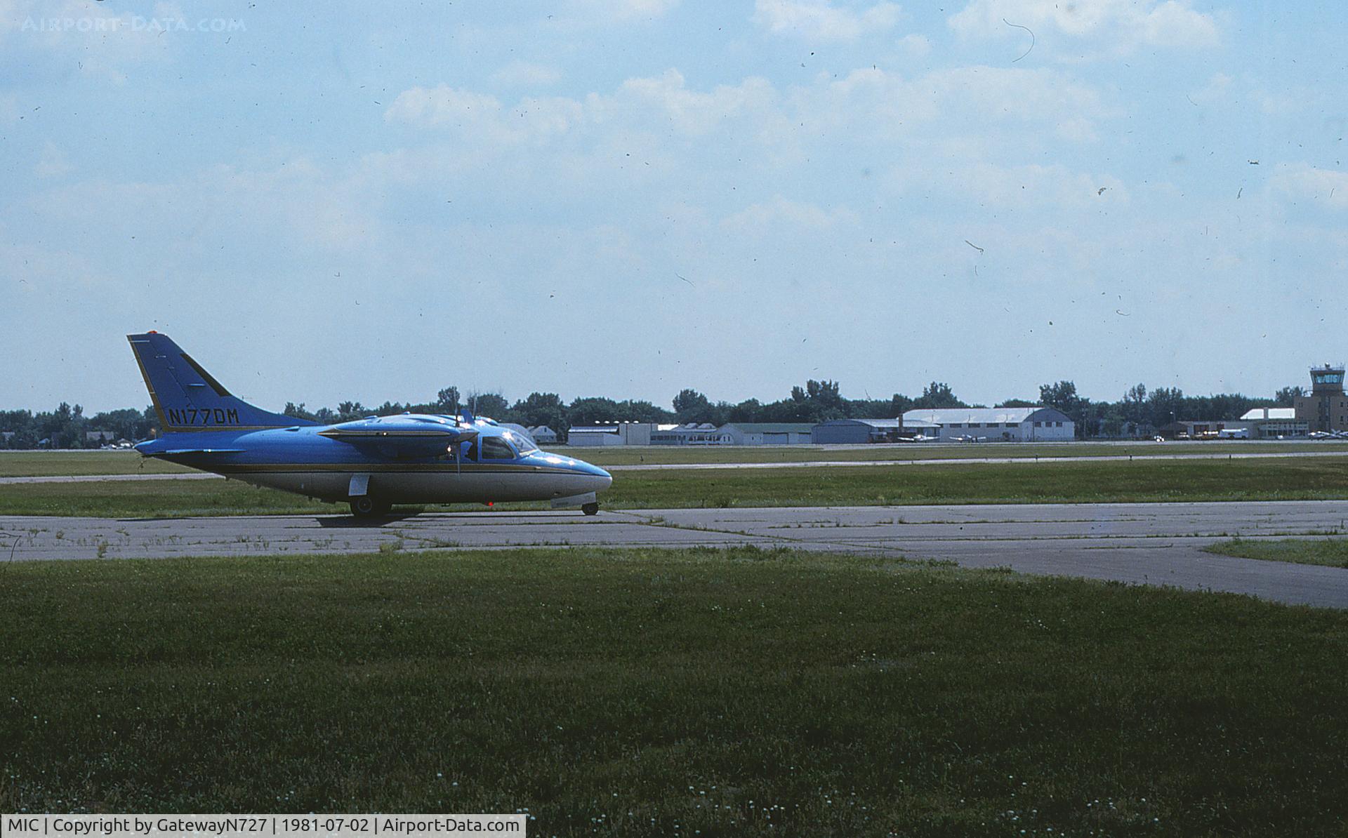 Crystal Airport (MIC) - A 1968 model MU-2.
