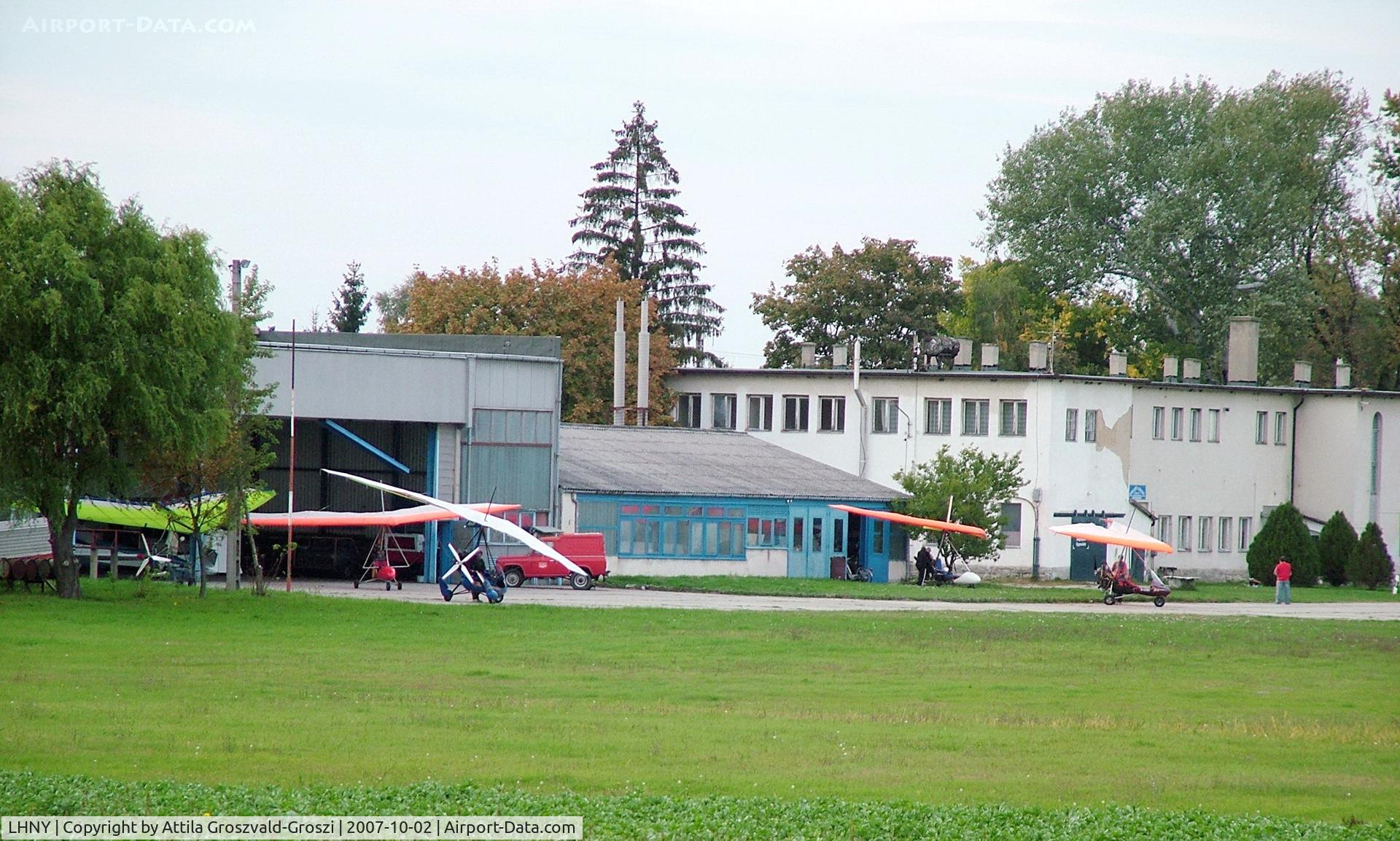 Nyíregyháza Airport, Nyíregyháza Hungary (LHNY) - Nyíregyháza Airport Club hangar