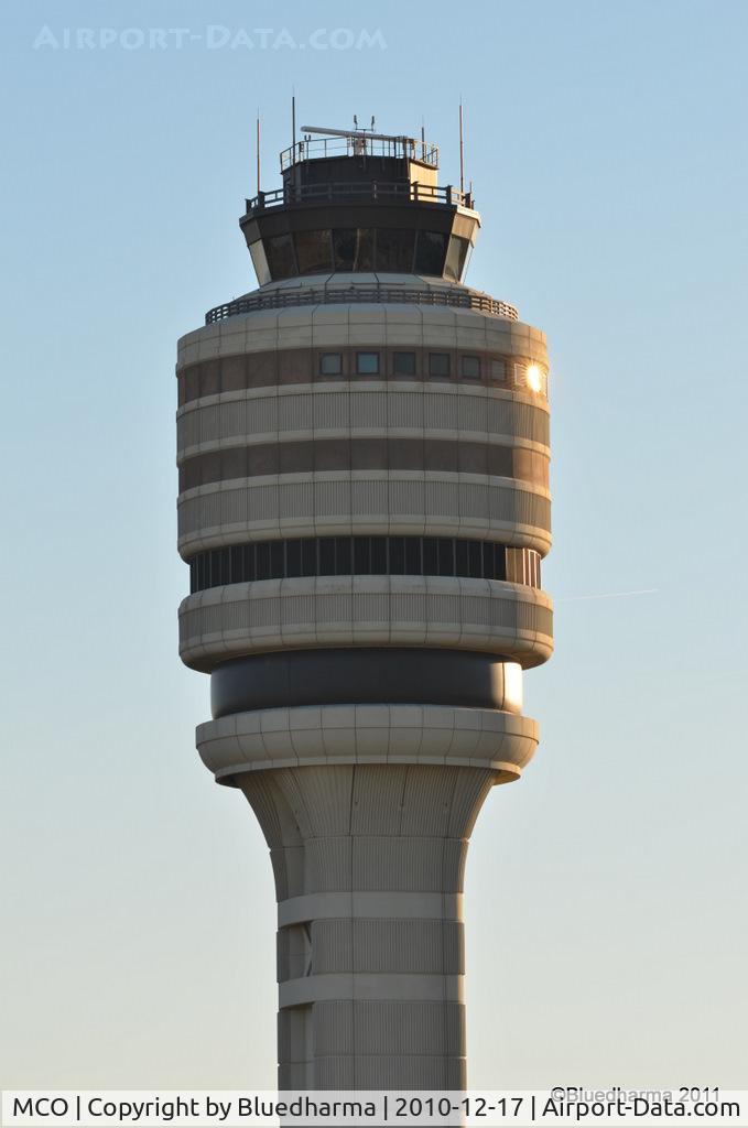 Orlando International Airport (MCO) - Control Tower of the Orlando Airport from the onsite Hyatt Hotel.