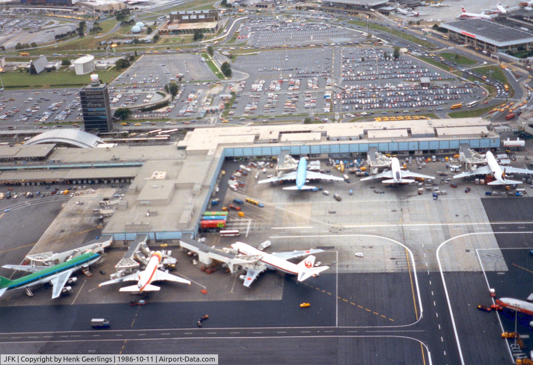 John F Kennedy International Airport (JFK) - Photo taken from New York Helicopter, 1986