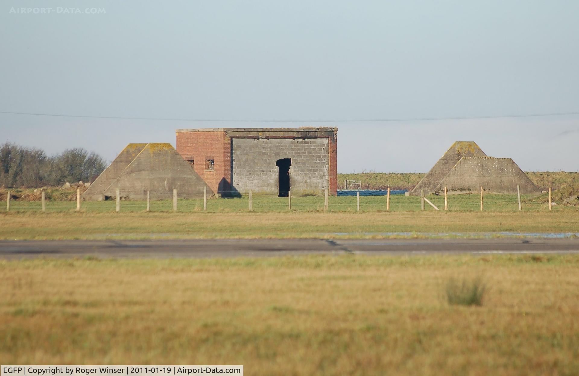 Pembrey Airport, Pembrey, Wales United Kingdom (EGFP) - Remains of the 1940's bomb store on the former RAF Station Pembrey airfield site.