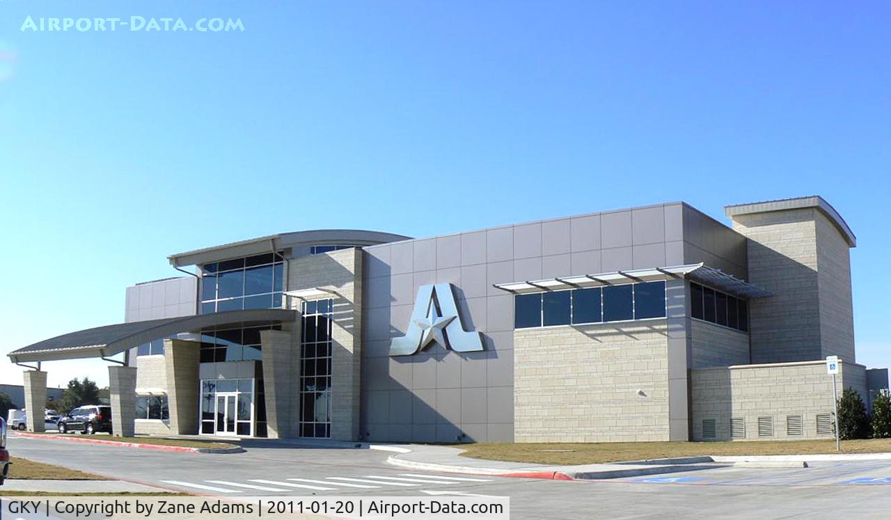 Arlington Municipal Airport (GKY) - Arlington Municipal Airport new terminal building - Finished just in time for Super Bowl XLV.