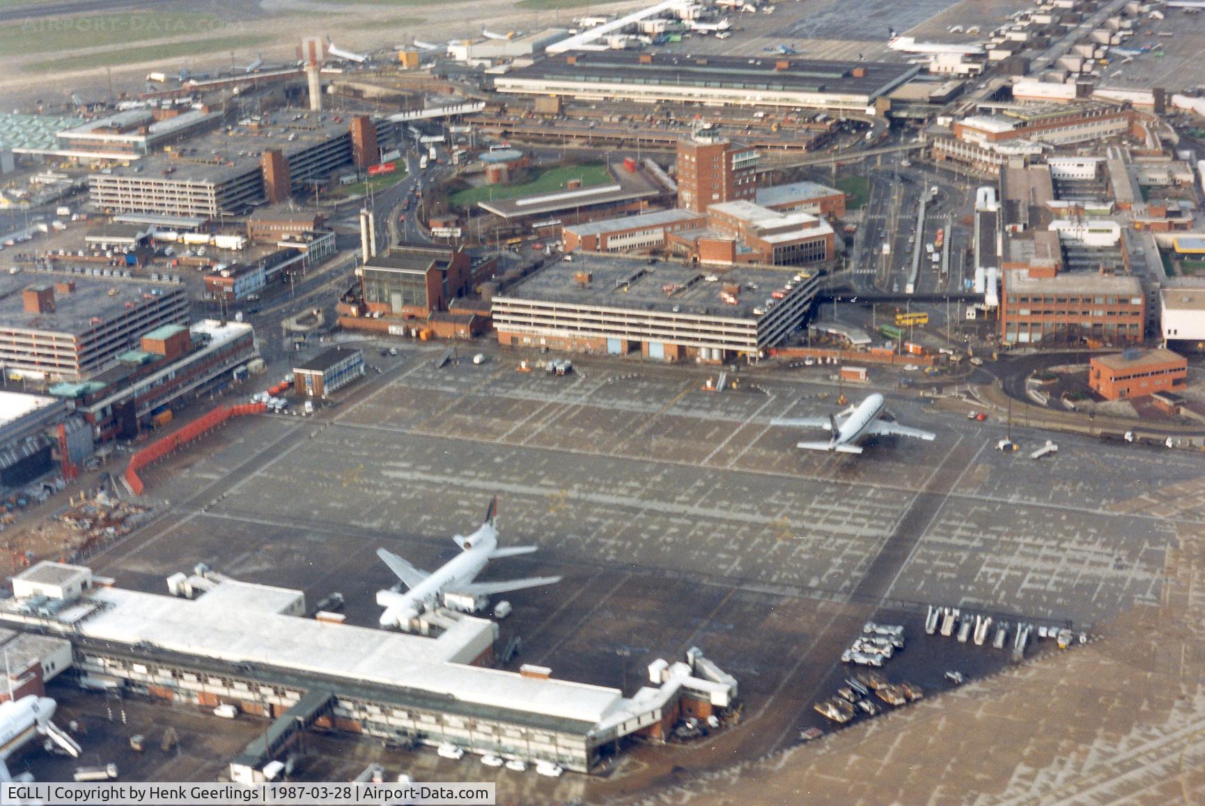 London Heathrow Airport, London, England United Kingdom (EGLL) - London Heathrow Airport , March  1987