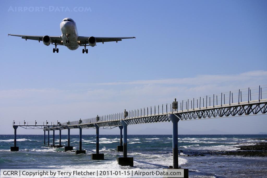 Arrecife Airport (Lanzarote Airport), Arrecife Spain (GCRR) - Final approach to Runway 03 at Lanzarote