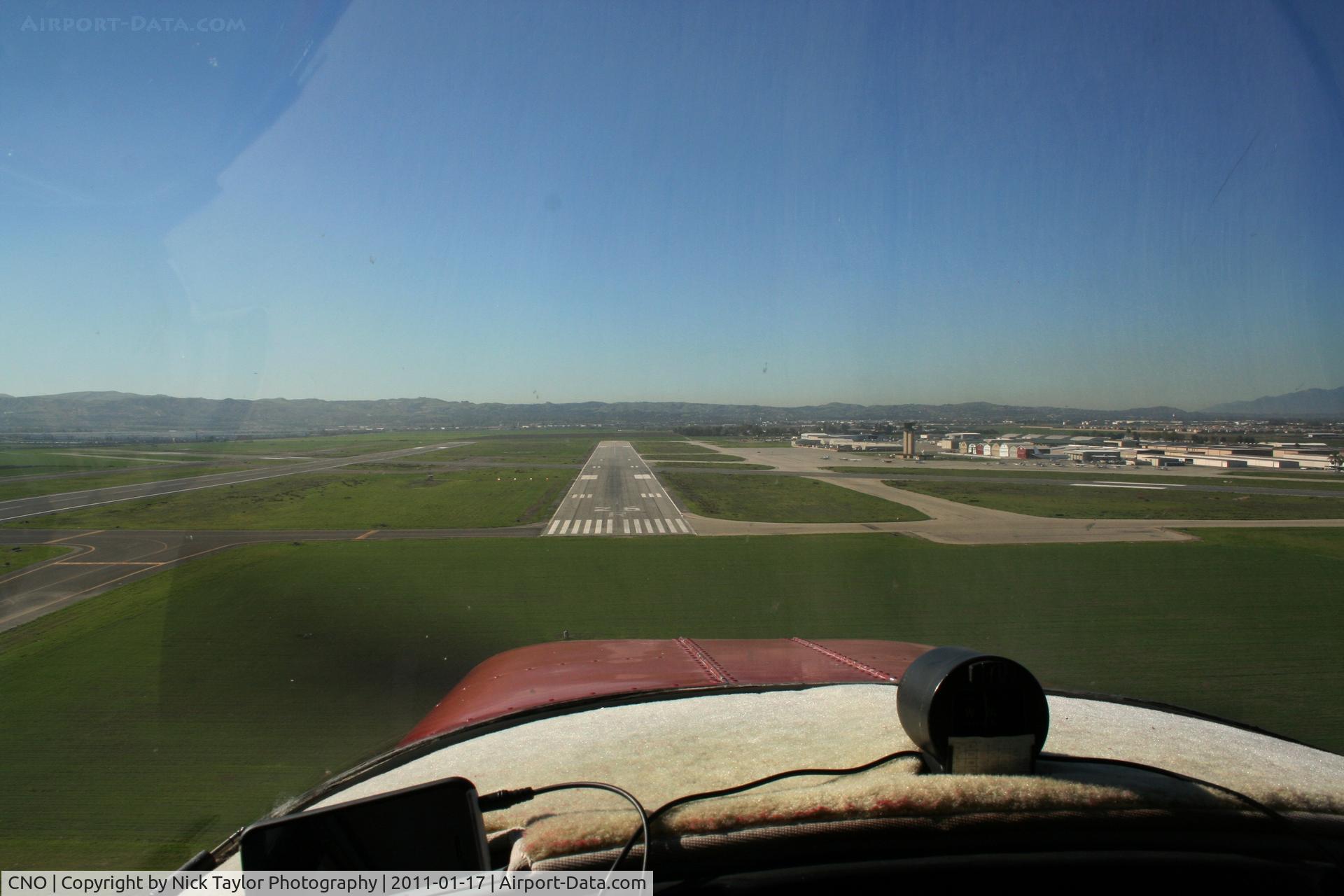Chino Airport (CNO) - Short final in my Cessna 140