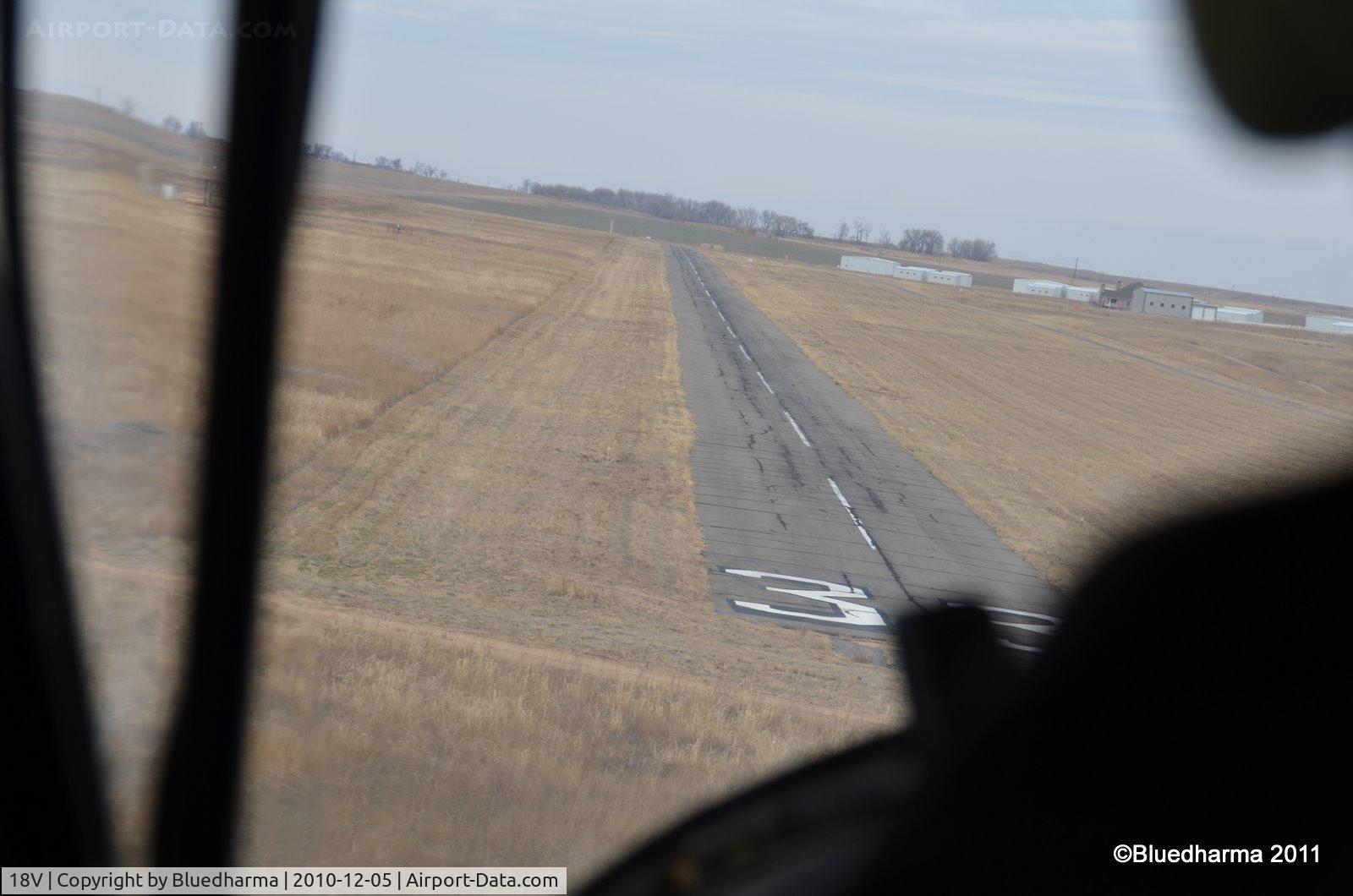 Platte Valley Airpark Airport (18V) - Platte Valley from the South on Final.