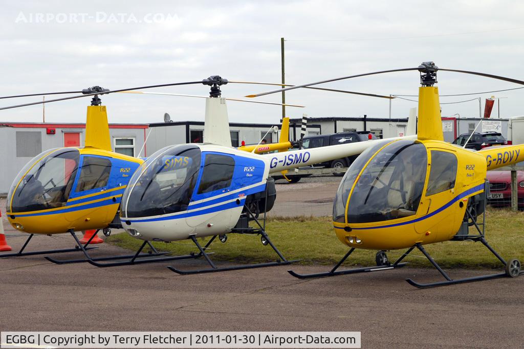 Leicester Airport, Leicester, England United Kingdom (EGBG) - Based Helicopters at Leicester