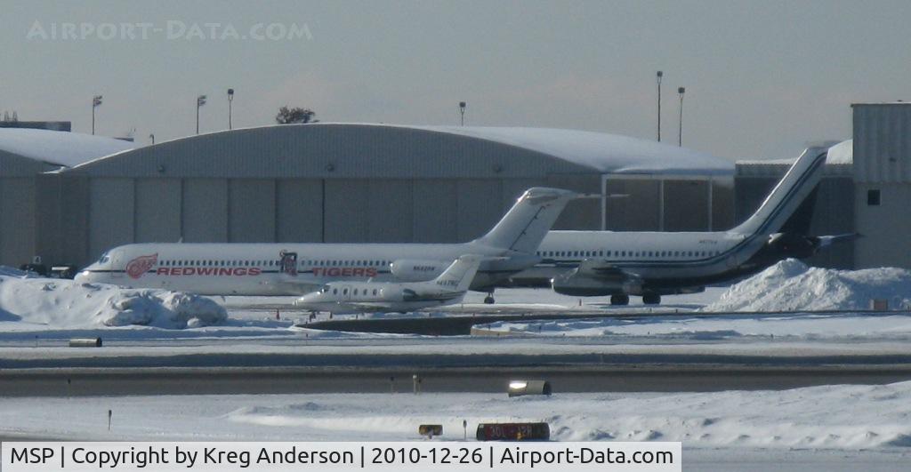 Minneapolis-st Paul Intl/wold-chamberlain Airport (MSP) - A shot of Olympia Aviation's Douglas DC-9-51 N682RW and Skyking's Boeing 737-200 N997UA