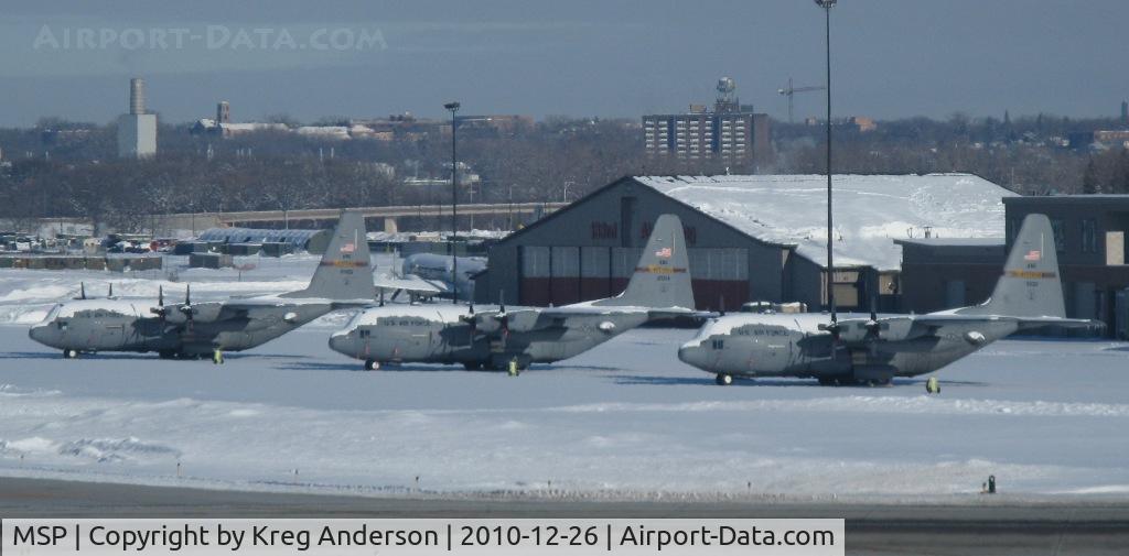 Minneapolis-st Paul Intl/wold-chamberlain Airport (MSP) - View of the Minnesota Air National Guard Base at MSP.