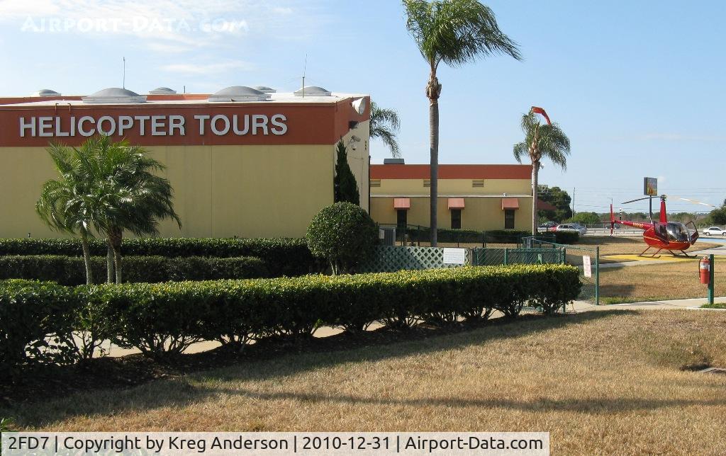 Air Orlando Heliport (2FD7) - View of the terminal and helicopters pads at Air Orlando Heliport.