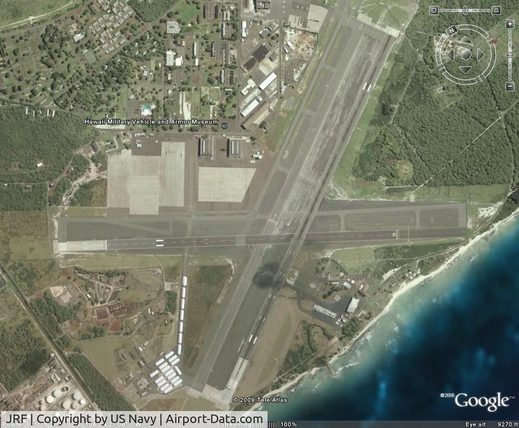 Kalaeloa (john Rodgers Field) Airport (JRF) - Former NAS Barbers Point now Kalaeloa Airport. 
15 private aircraft , 4 HC-130s, 4 HH-65 Dolphins (CGAS Barbers) 10 Museum aircraft from Naval Air Museum Barbers Pt. 