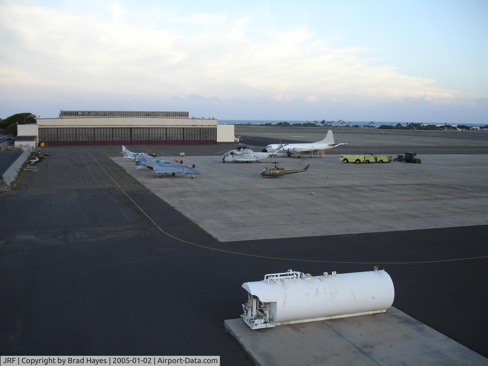 Kalaeloa (john Rodgers Field) Airport (JRF) - Looking at NAM Barbers ramp south east....