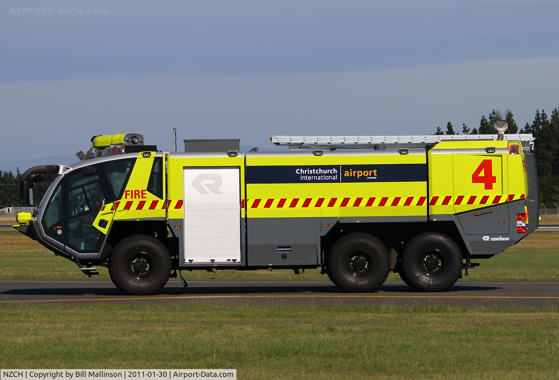Christchurch International Airport, Christchurch New Zealand (NZCH) - one of the new engines of the Crash / Fire section