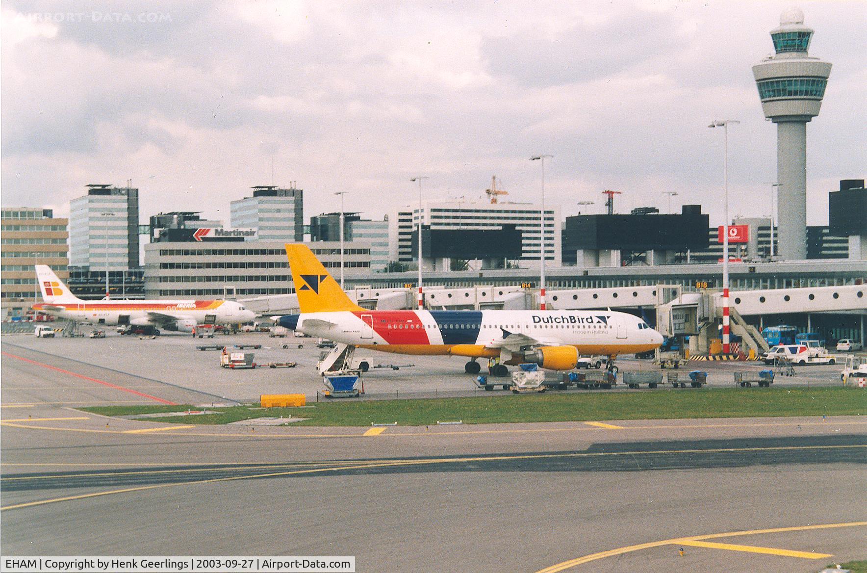 Amsterdam Schiphol Airport, Haarlemmermeer, near Amsterdam Netherlands (EHAM) - Schiphol Airport
In the picture is Dutch Bird A320-214 , PH-BMD