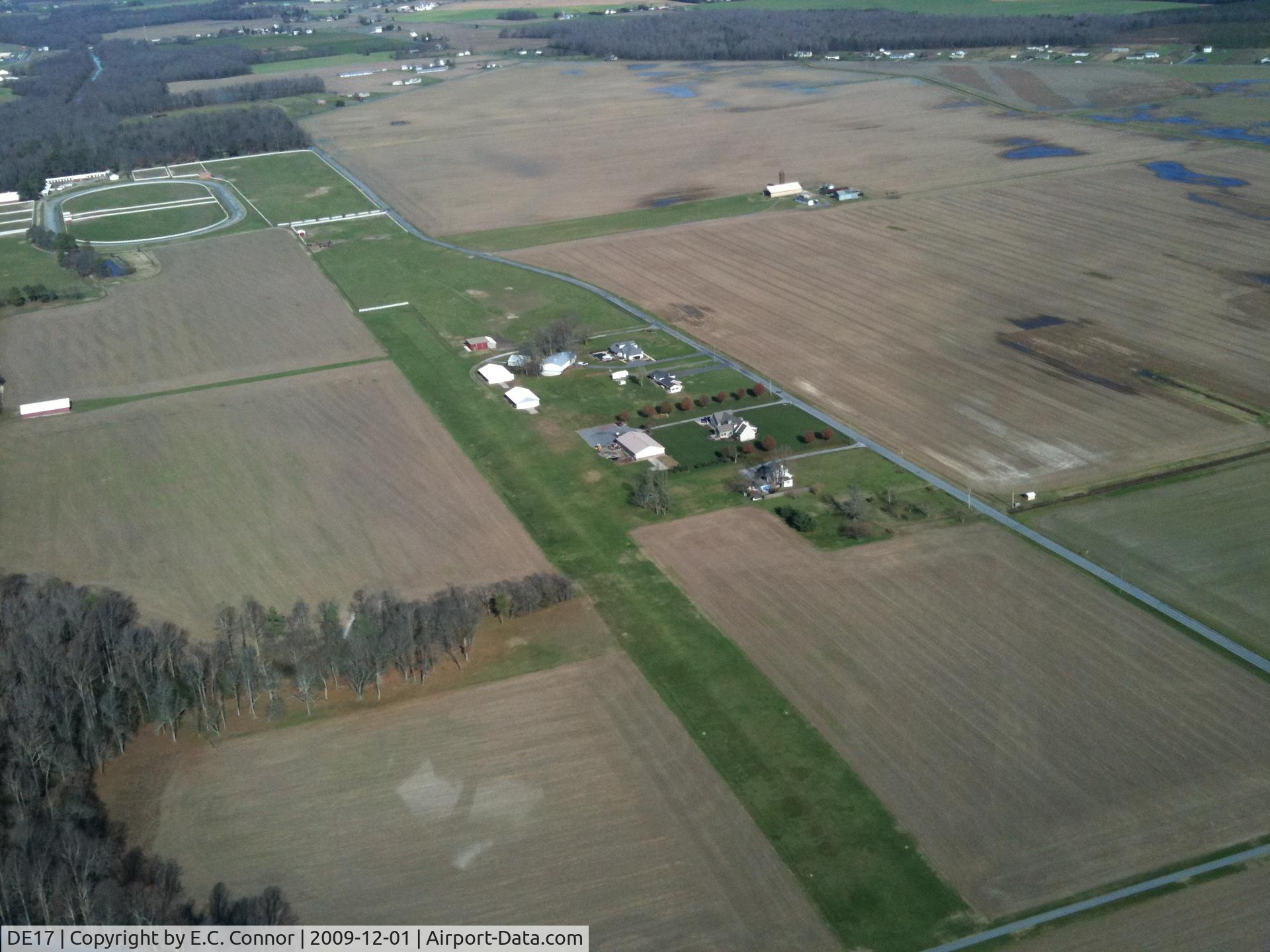 Sugar Hill Airport (DE17) - runway 03, taken from the SW