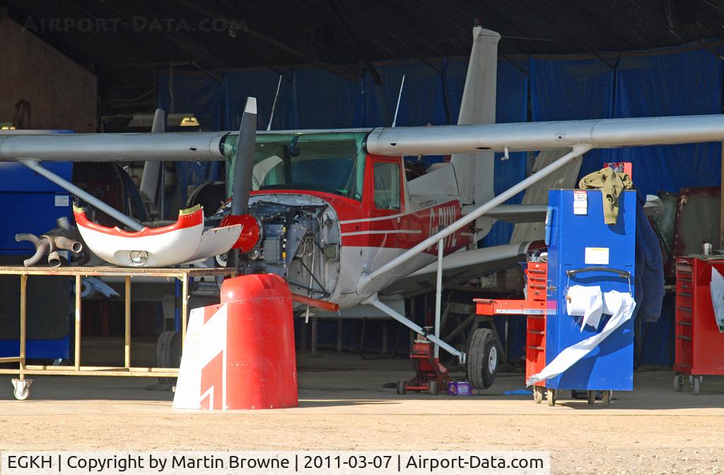 Lashenden/Headcorn Airport, Maidstone, England United Kingdom (EGKH) - CLOSE INTO THE HANGAR