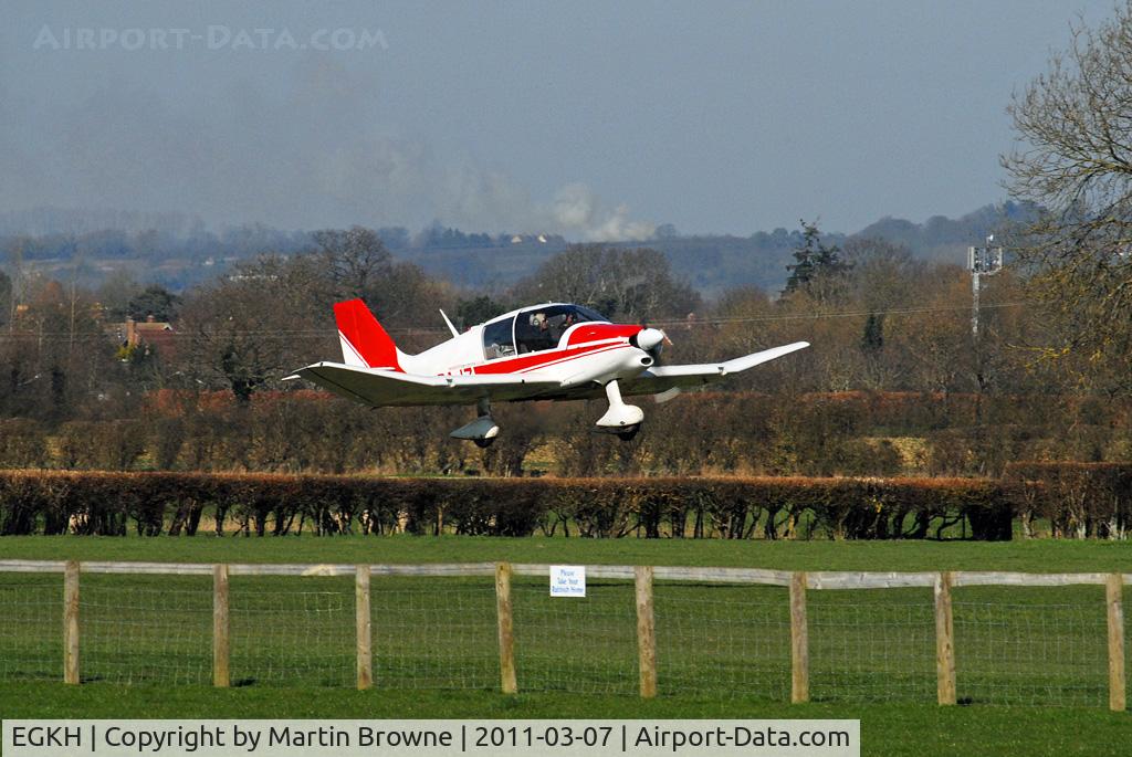 Lashenden/Headcorn Airport, Maidstone, England United Kingdom (EGKH) - LOOKING ACROSS THE RUNWAY 