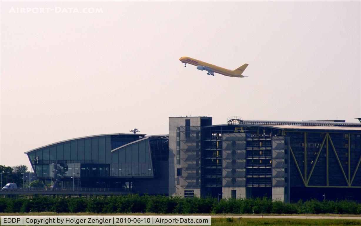 Leipzig/Halle Airport, Leipzig/Halle Germany (EDDP) - View over main building at LEJ.