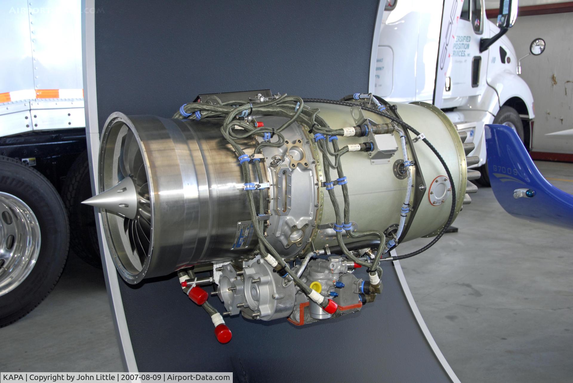 Centennial Airport (APA) - Williams International FJ33 Turbofan Engine used for newer VLJ series Aircraft, Thrust (lbs-force) 1000-1900, 300 lbs engine weight