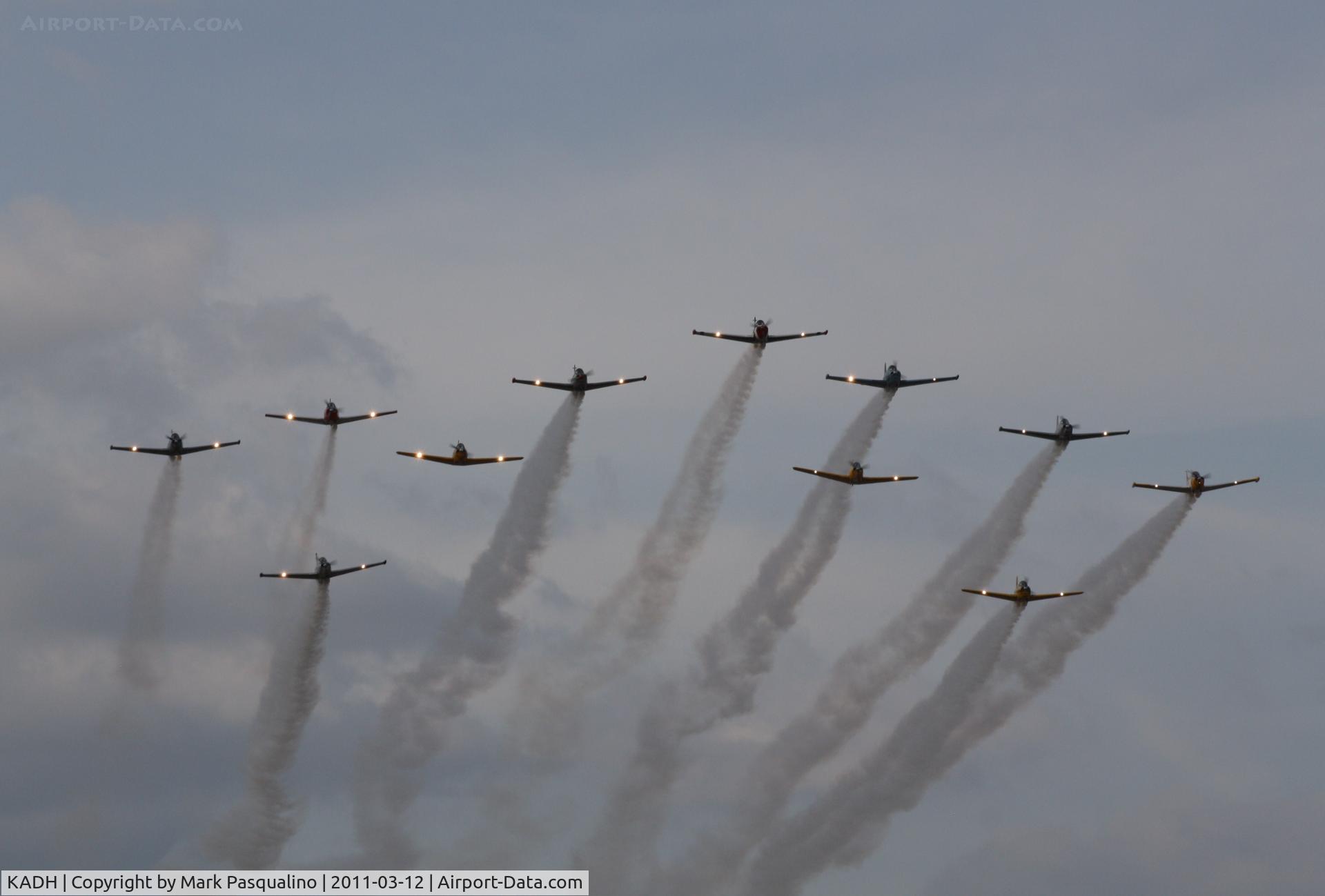 Ada Municipal Airport (ADH) - T-34 formation flight