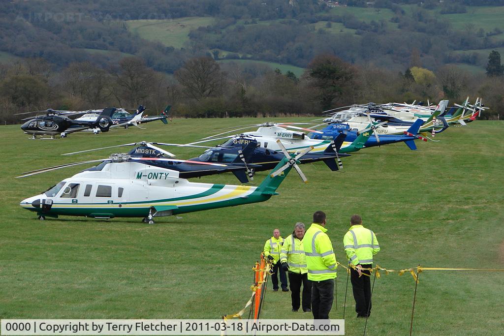 0000 Airport - Visitors to Cheltenham Racecourse on 2011 Gold Cup Day 
