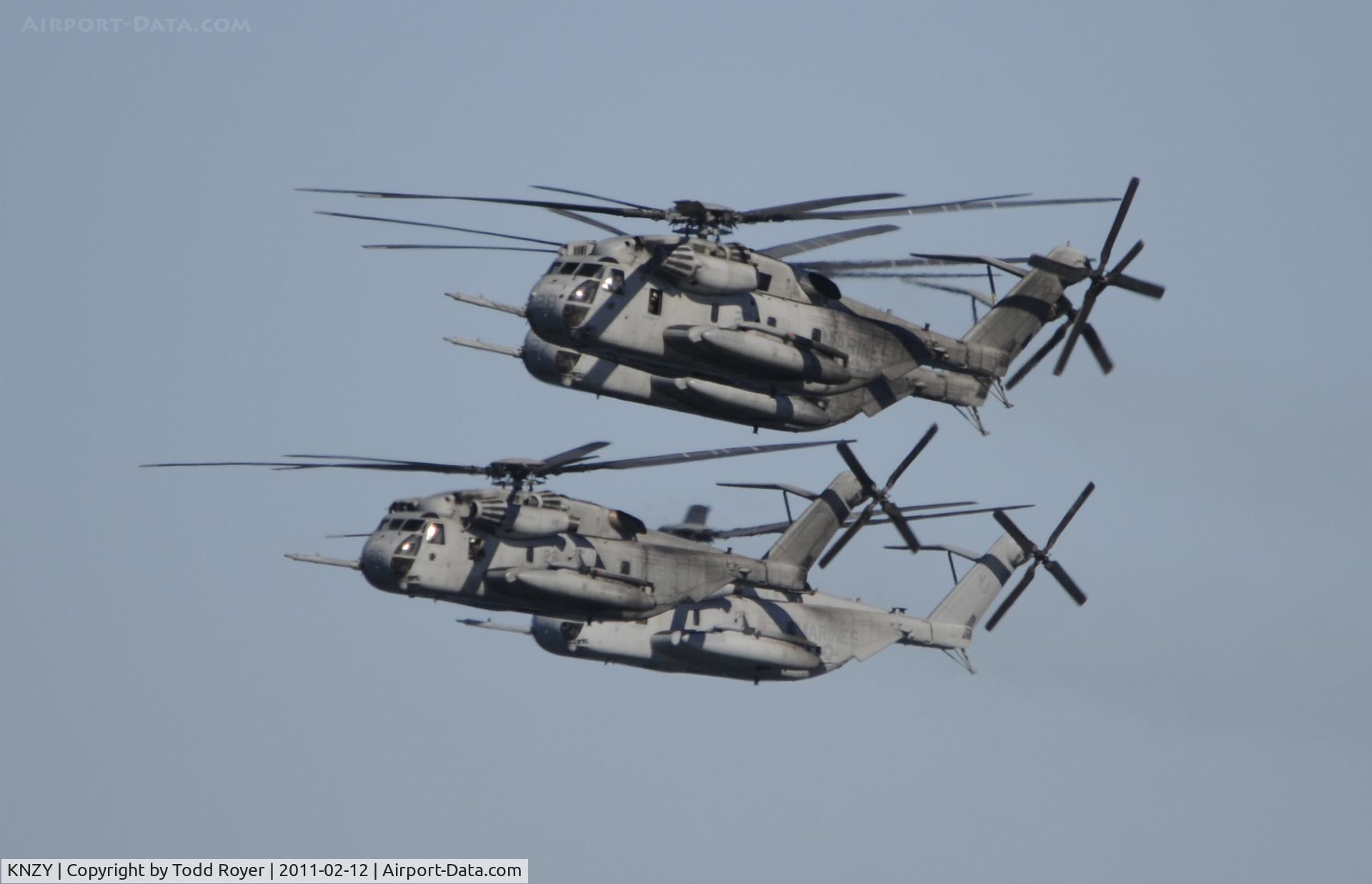 North Island Nas /halsey Field/ Airport (NZY) - The big boys of Marine helicopters