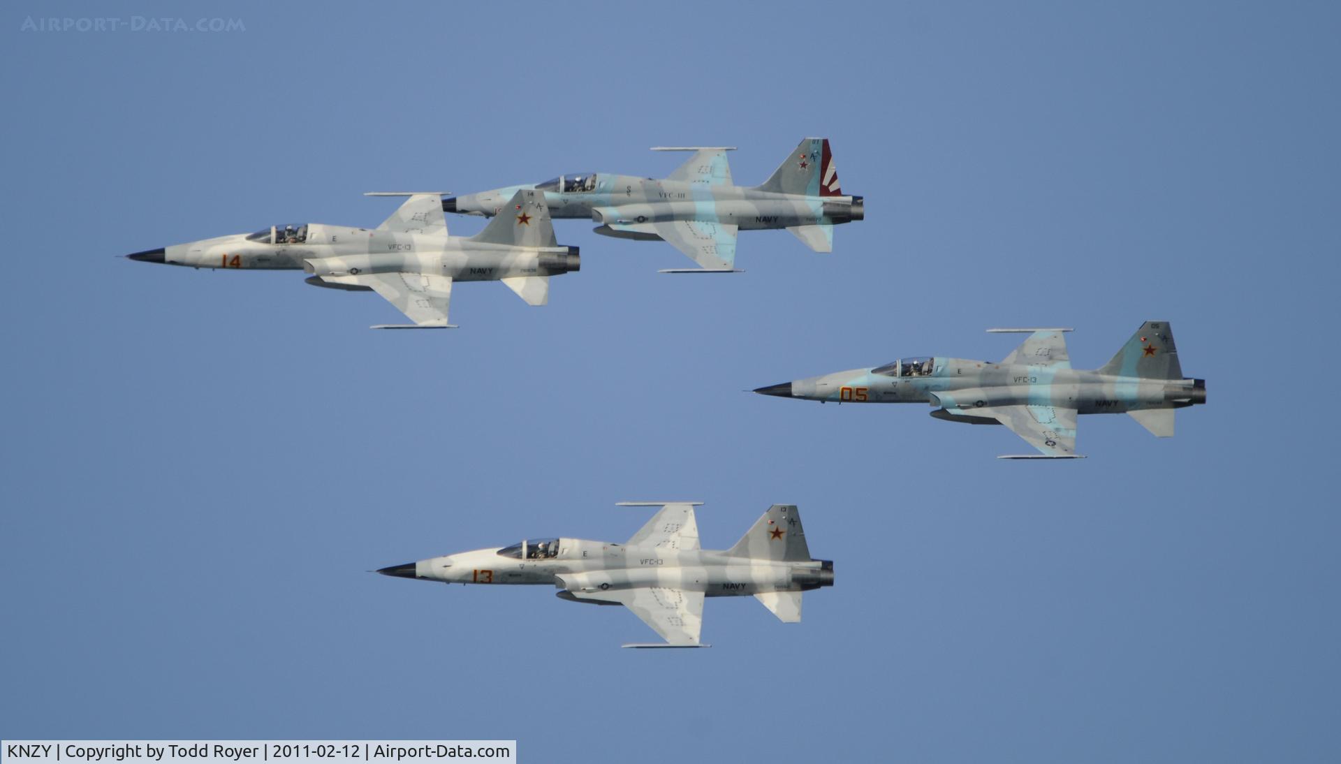 North Island Nas /halsey Field/ Airport (NZY) - Marine Agressor formation