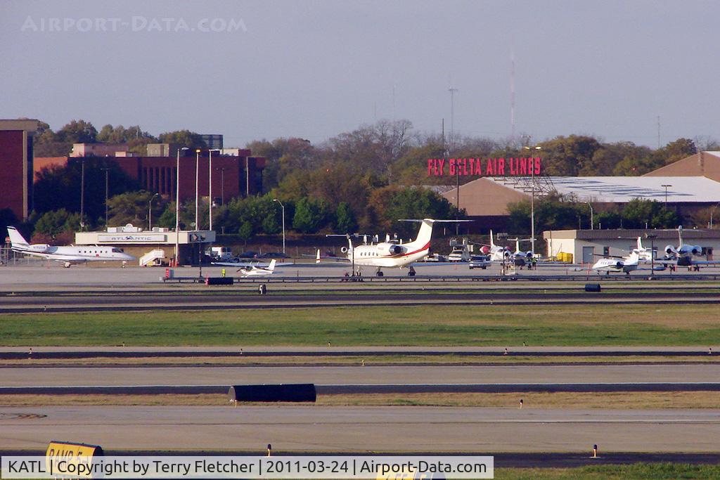 Hartsfield - Jackson Atlanta International Airport (ATL) - View of the Bizjet ramp at Hartsfield-Jackson Atlanta International Airport, Atlanta, Georgia, United States
