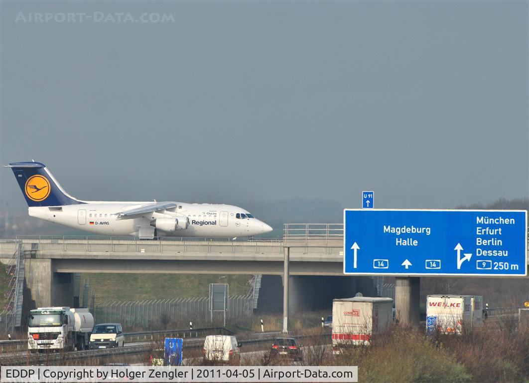 Leipzig/Halle Airport, Leipzig/Halle Germany (EDDP) - Traffic on and under western Autobahn bridge.......