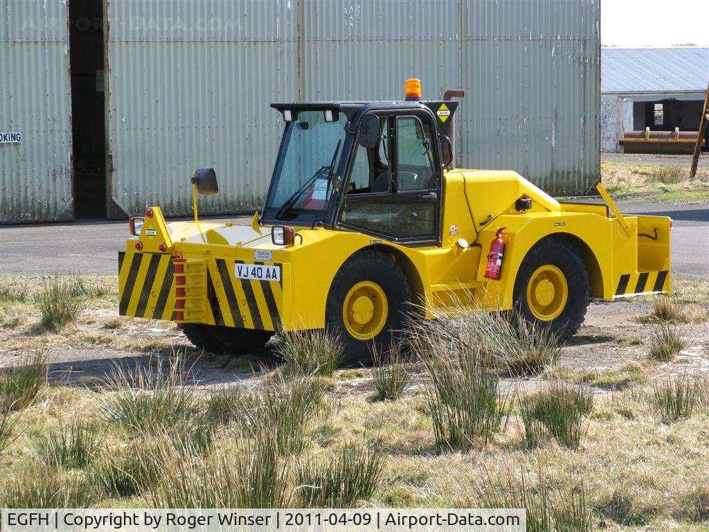 Swansea Airport, Swansea, Wales United Kingdom (EGFH) - Hallam Terrier HE all wheel steer aircraft tug used by 636 Volunteer Gliding Squadron.