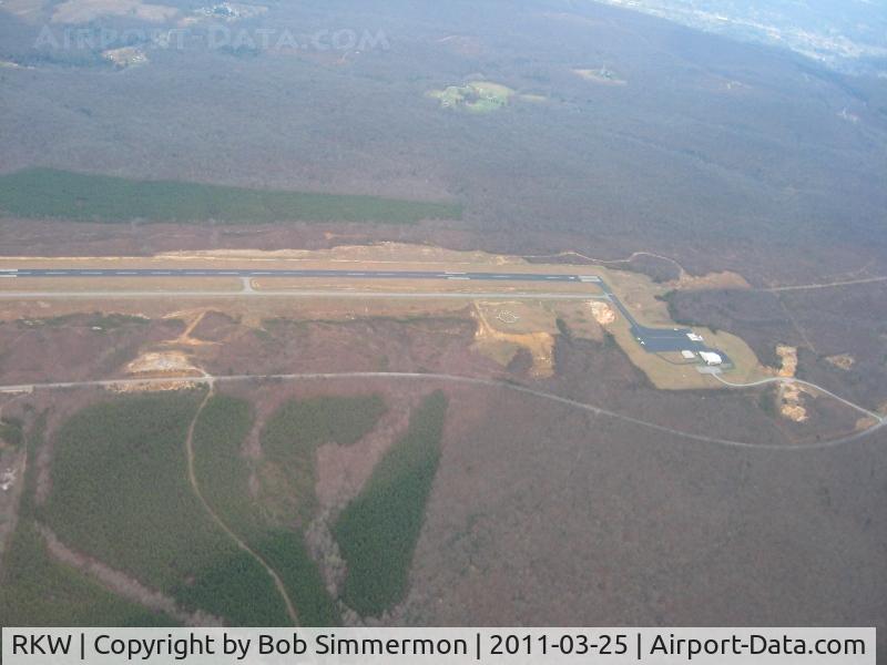 Rockwood Municipal Airport (RKW) - Looking SE from 3000'