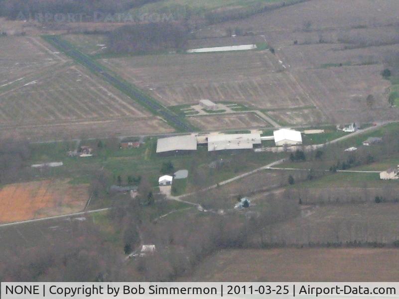 NONE Airport - Looking west at an uncharted (closed) paved strip on Rt. 133 near Batavia, Ohio