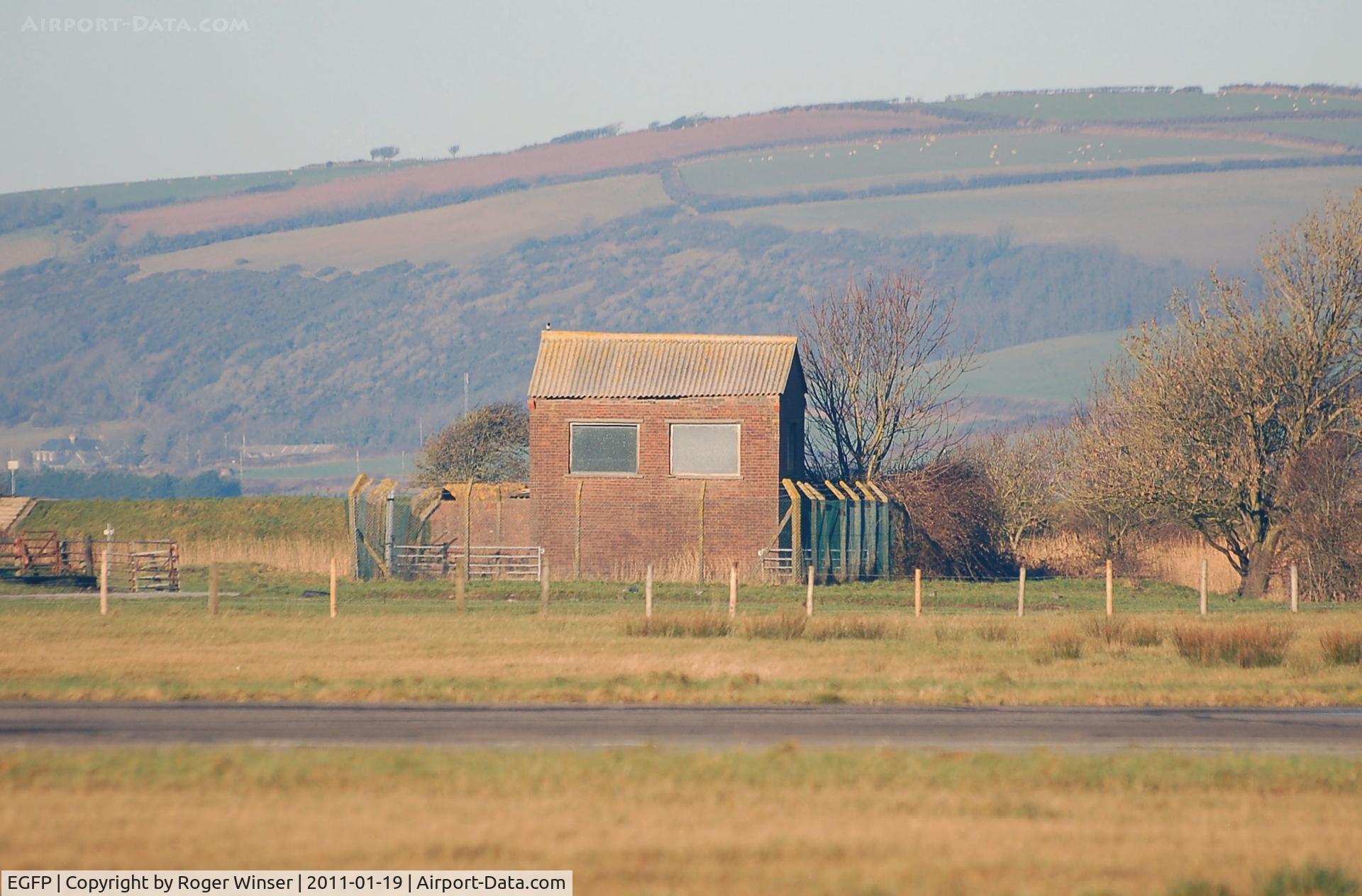 Pembrey Airport, Pembrey, Wales United Kingdom (EGFP) - Pump house used to keep the water level down at the airfield.