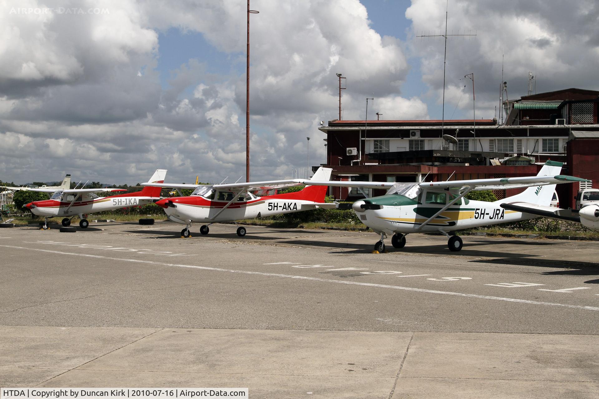 Dar es Salaam Airport, Dar es Salaam Tanzania, United Republic of (HTDA) - Some of the private aircraft adjacent to the commuter terminal