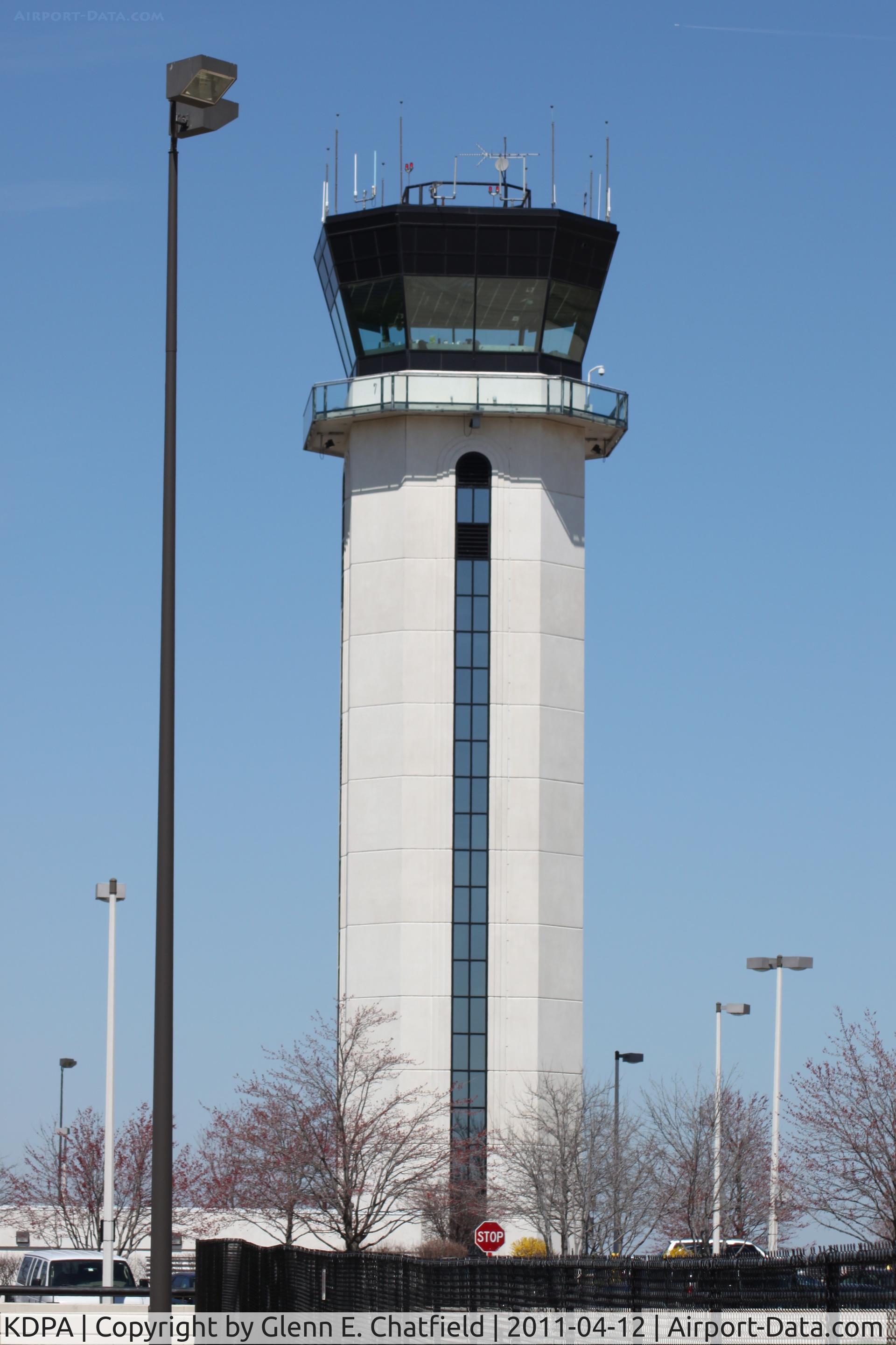 Dupage Airport (DPA) - The control tower which opened in April 1995, looking north at the tower