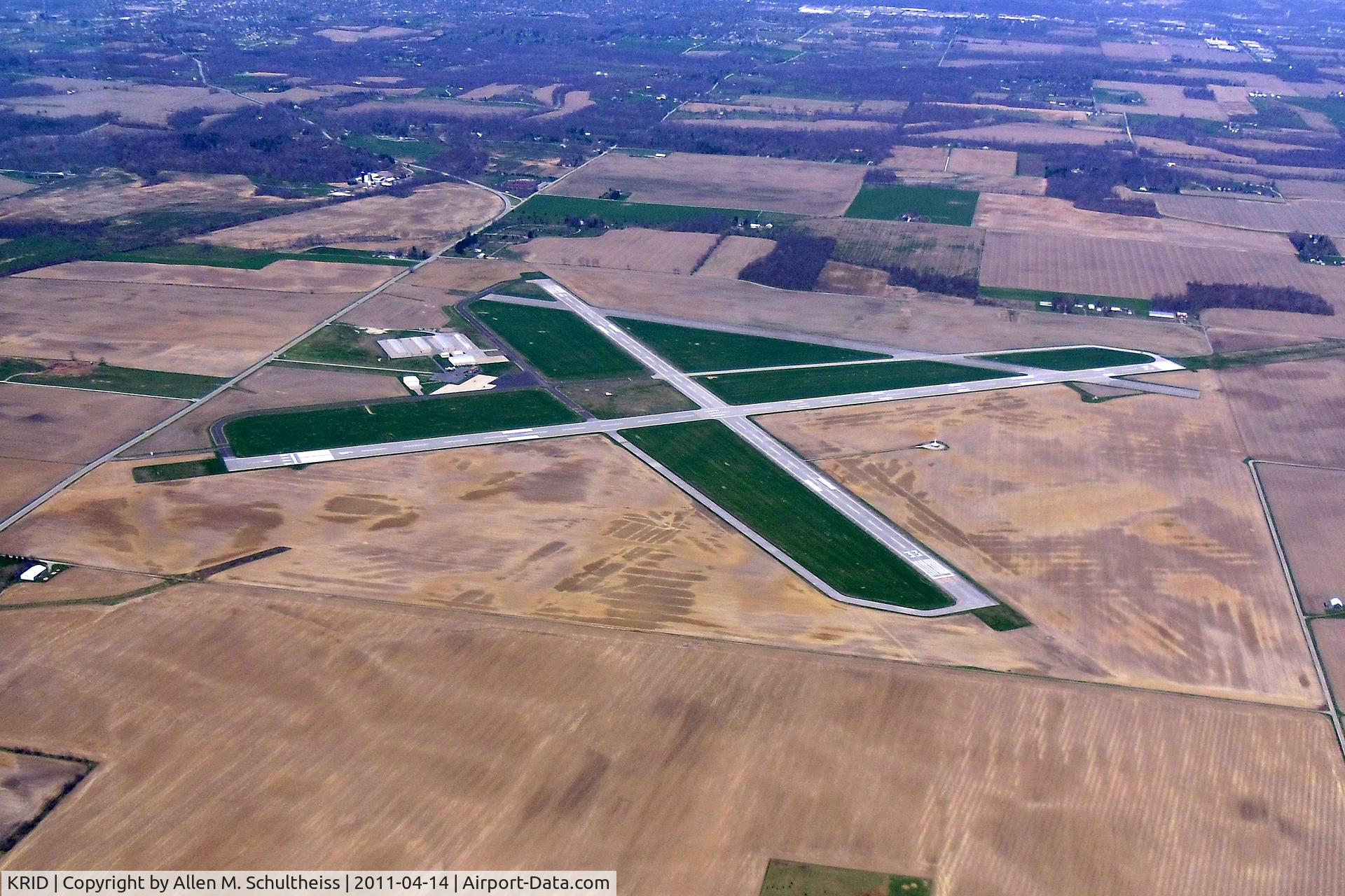 Richmond Municipal Airport (RID) - Heading East just South of the airport