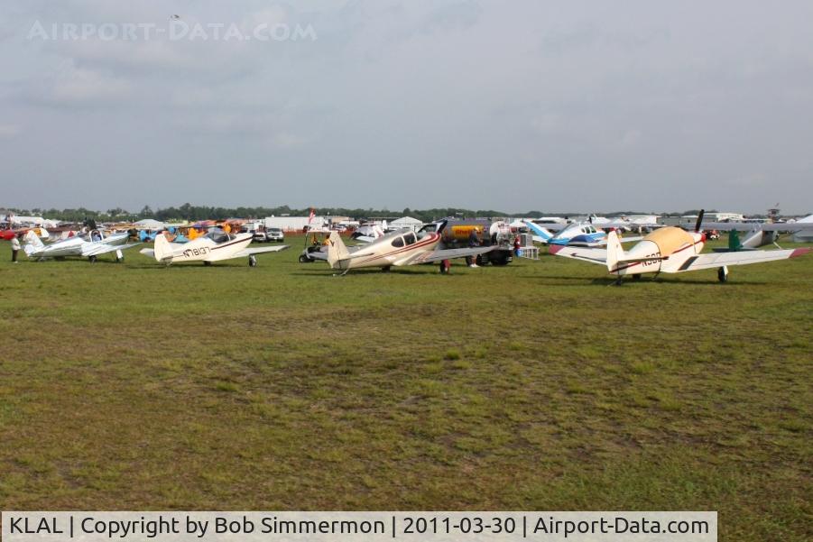 Lakeland Linder Regional Airport (LAL) - Row of Globe Swift's at Sun N Fun 2011