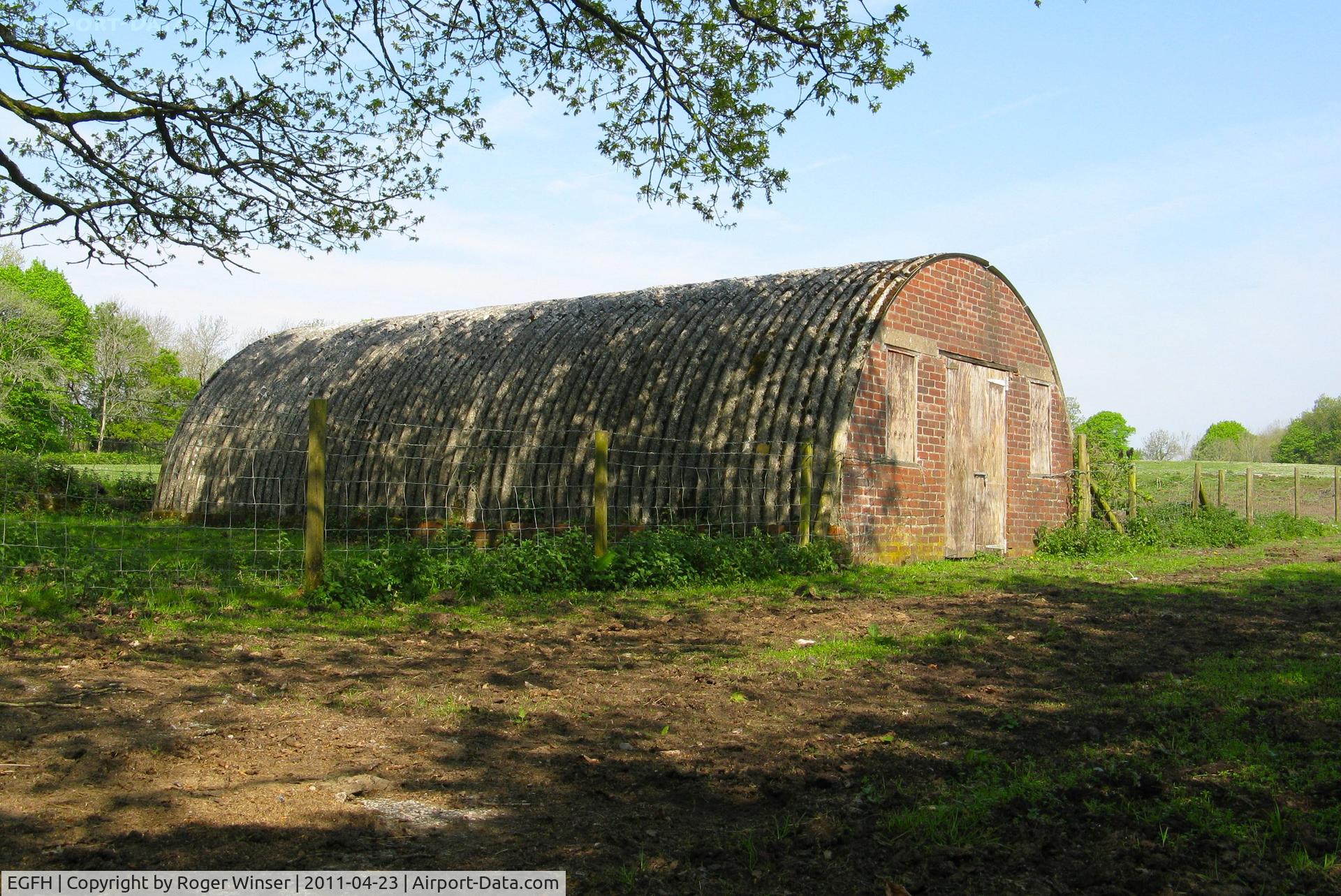 Swansea Airport, Swansea, Wales United Kingdom (EGFH) - Former RAF stores Nissen Hut on the former RAF Fairwood Common Dispersed Site 2.