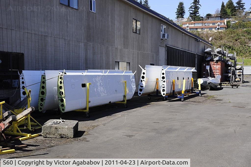 Kenmore Air Harbor Inc Seaplane Base (S60) - View of spare wings at Kenmore.