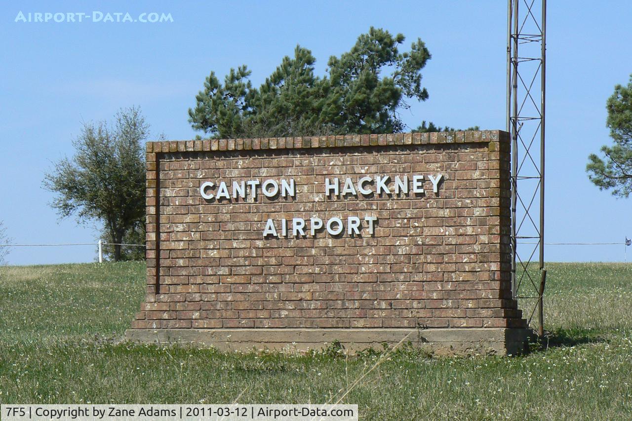 Canton-hackney Airport (7F5) - Canton Airport sign