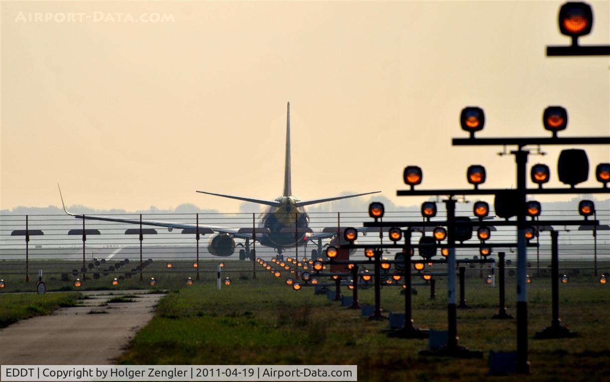 Tegel International Airport (closing in 2011), Berlin Germany (EDDT) - D-AHFM is still waiting for all-clear...........