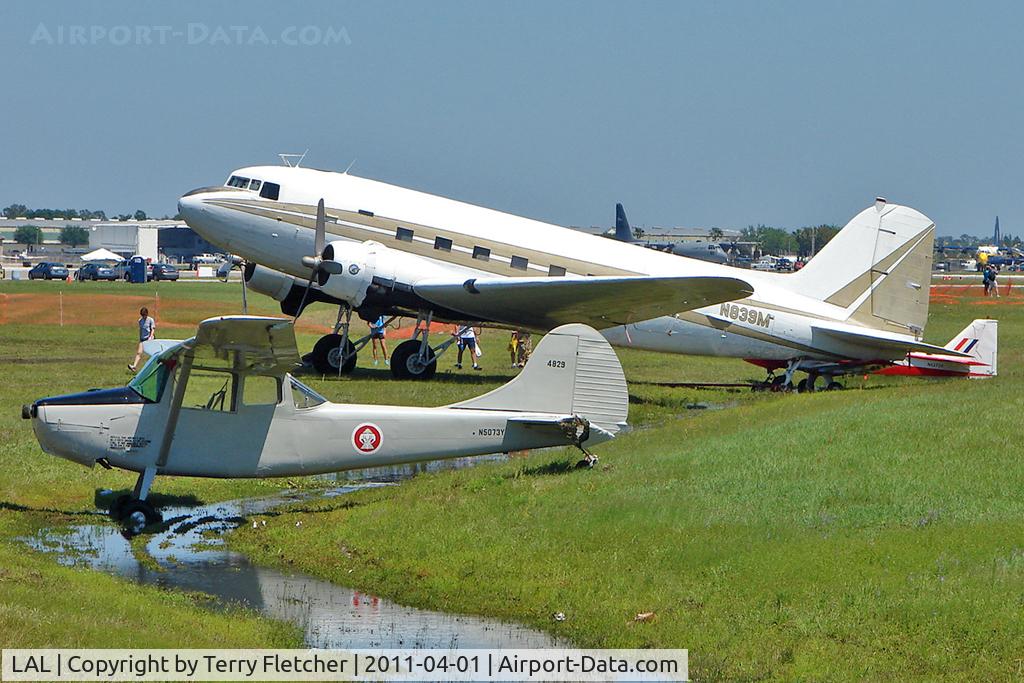 Lakeland Linder Regional Airport (LAL) - Storm damaged aircraft at 2011 Sun n Fun Lakeland , Florida